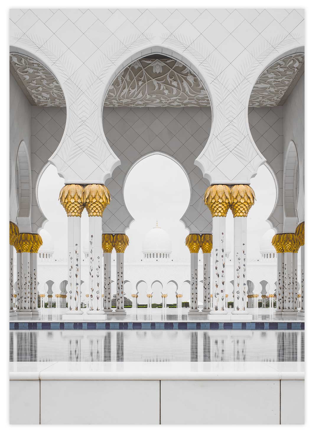 Moschee in Abu Dhabi Poster