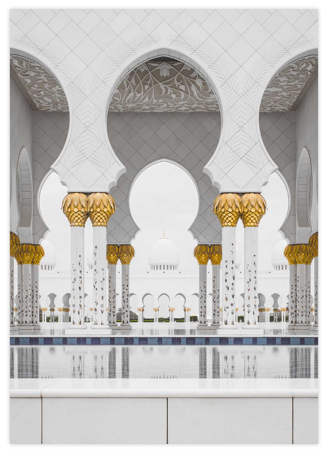 Moschee in Abu Dhabi Poster