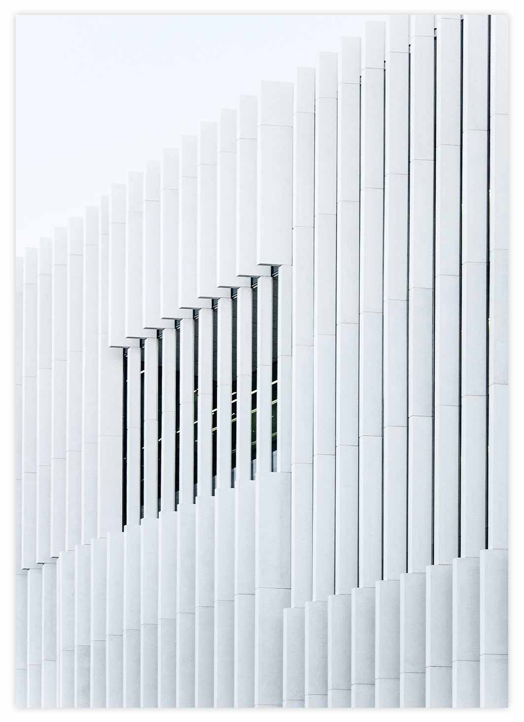 All White Architektur Poster