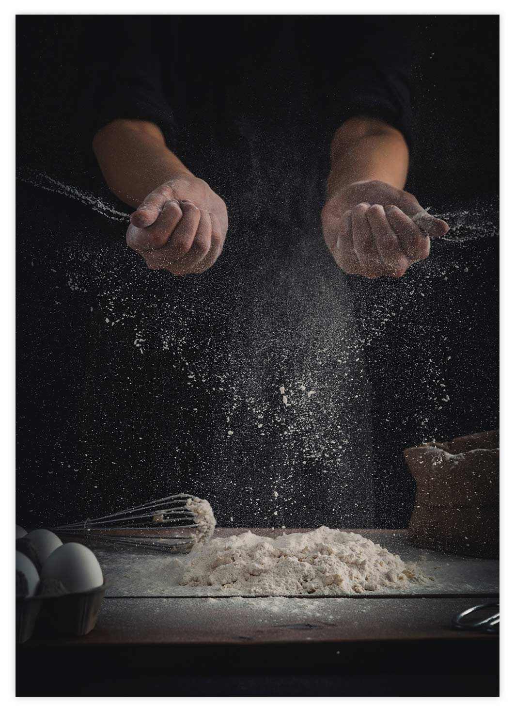 Backen mit Mehl Poster