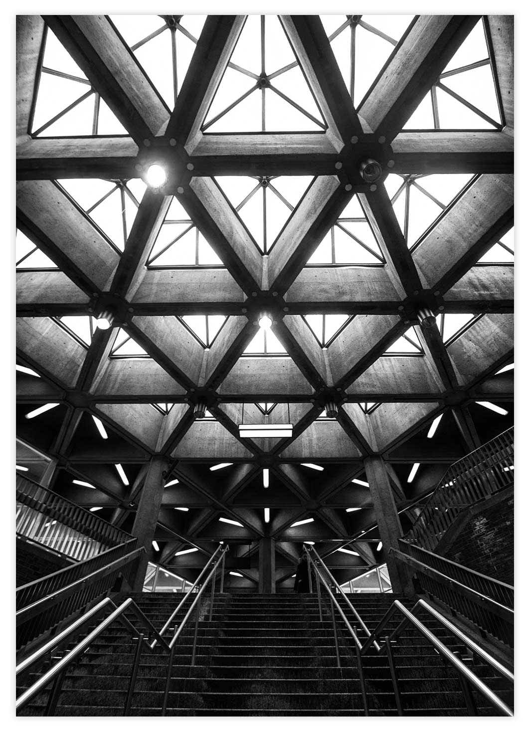 Black&White Beton Architektur Poster