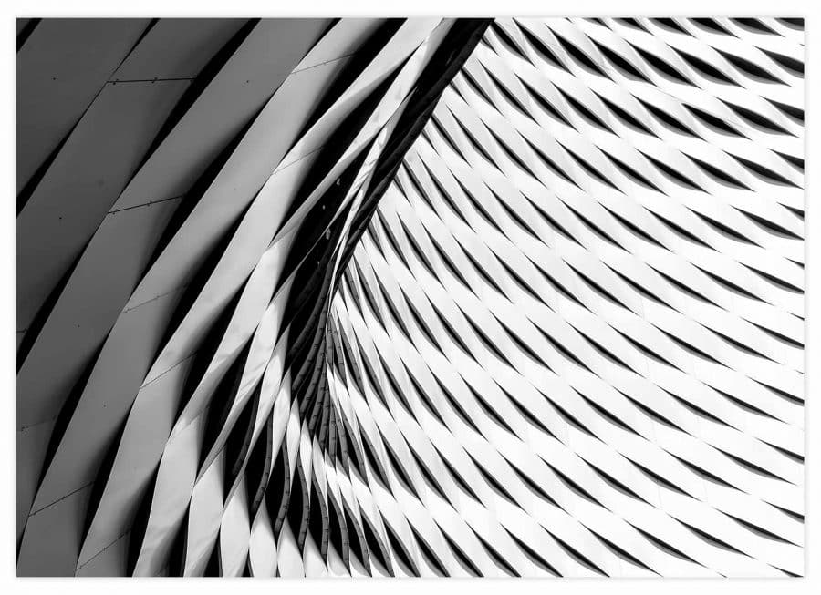 Black&White Architekturelemente Poster Querformat
