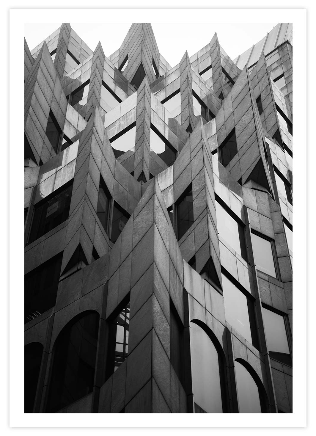 Black&White Fassaden Architektur Poster