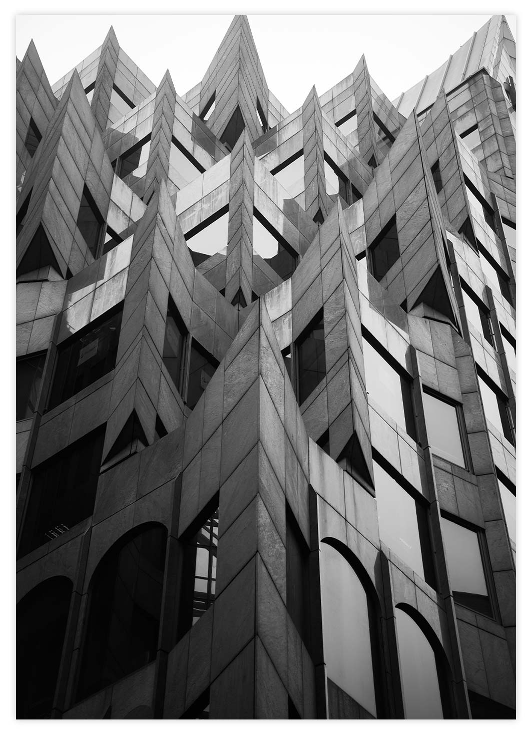 Black&White Fassaden Architektur Poster