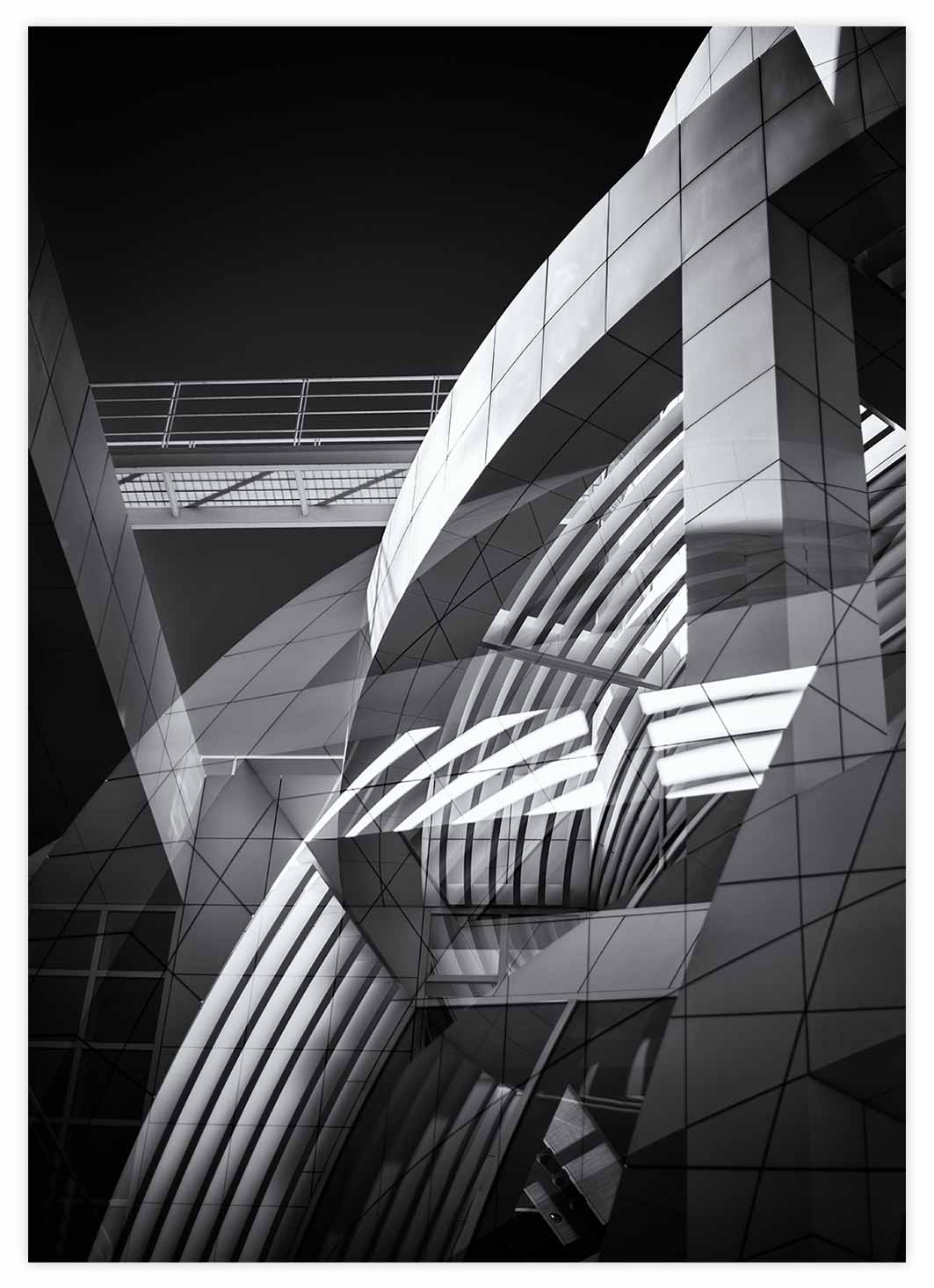 Black&White komplexe Architektur Poster