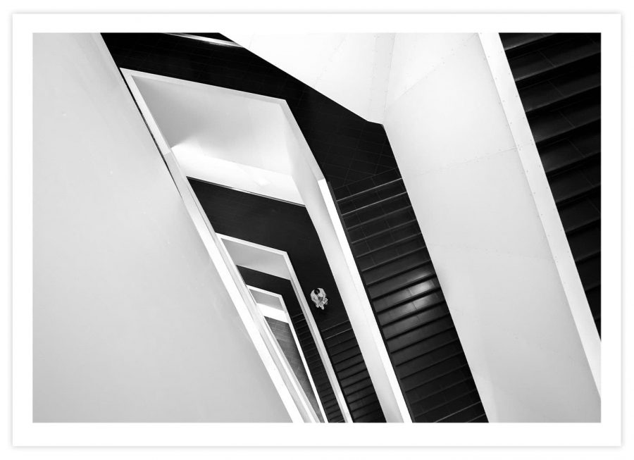 Black&White Moderne Treppen Architektur Poster