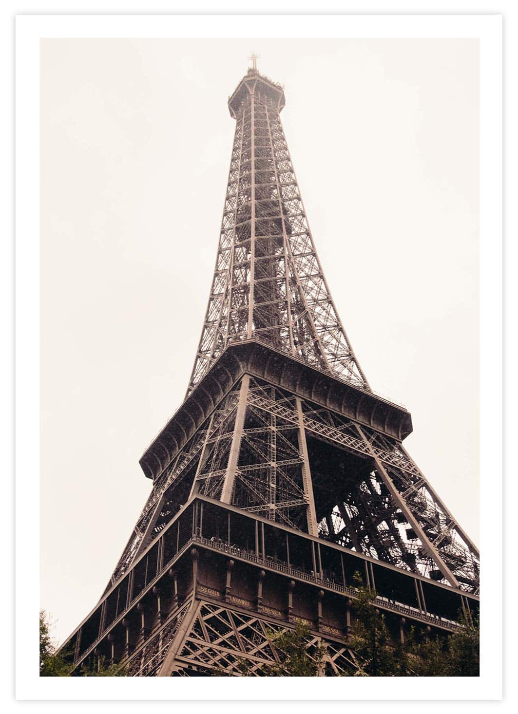 Vintage Eiffelturm in Paris Poster