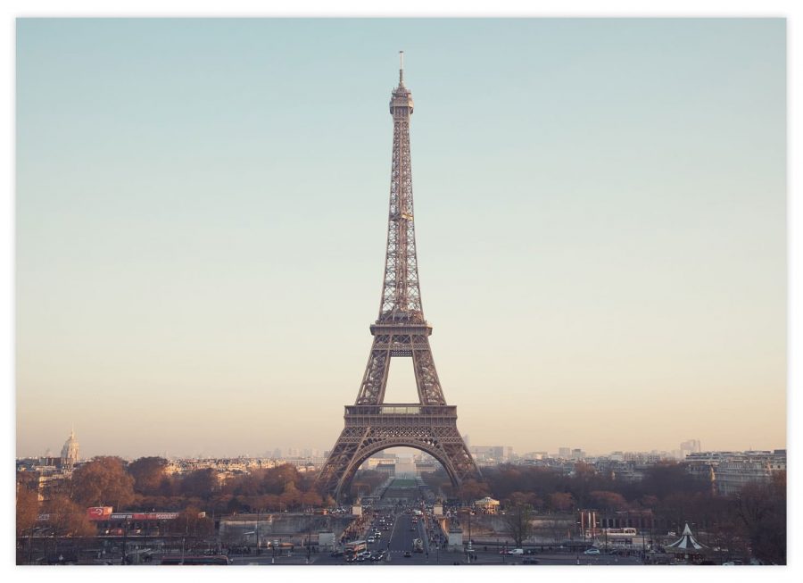 Eiffelturm im Sonnenuntergang Poster