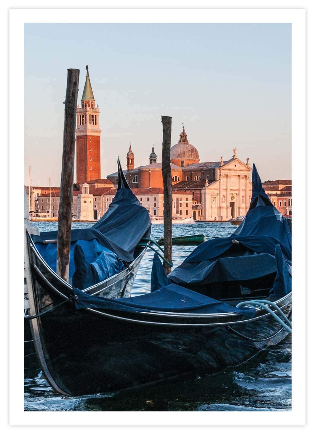 Gondeln in Venedig Poster