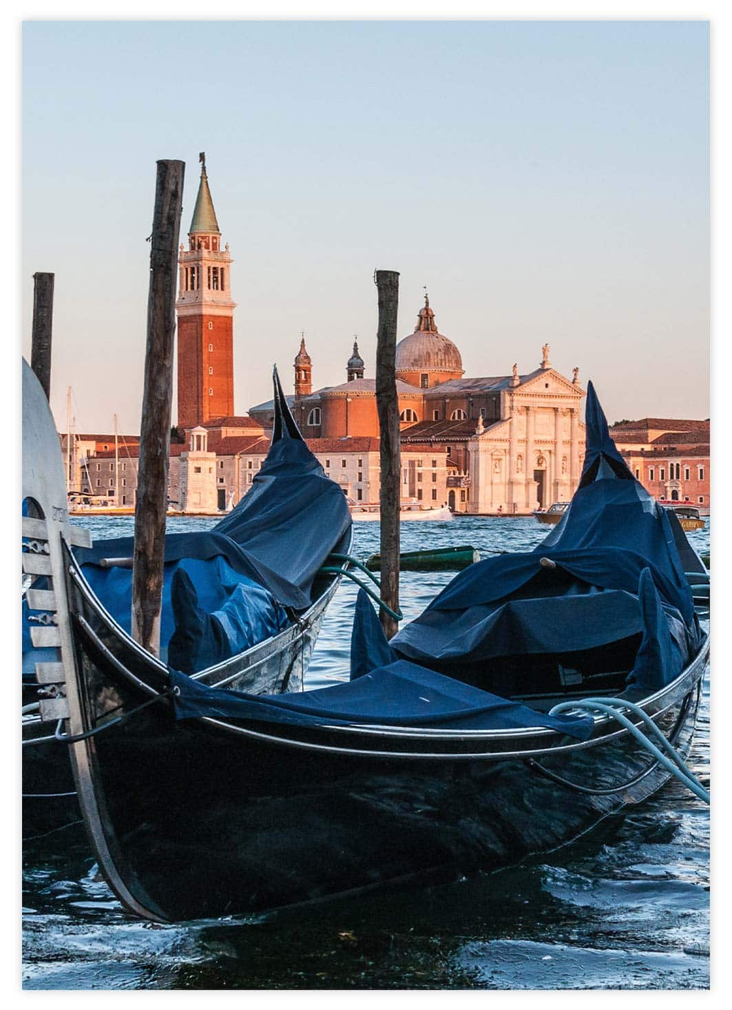 Gondeln in Venedig Poster