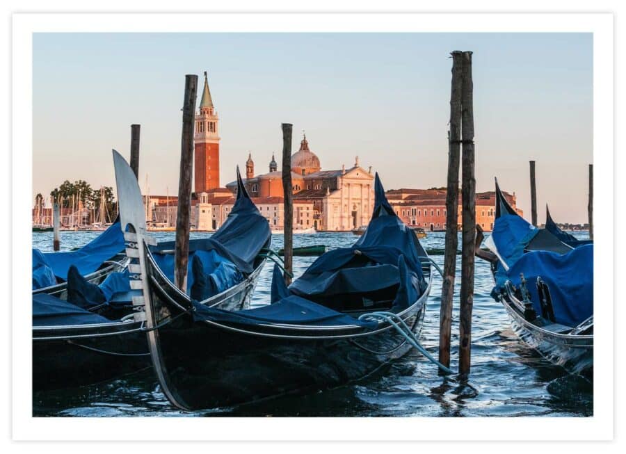 Gondeln in Venedig Poster