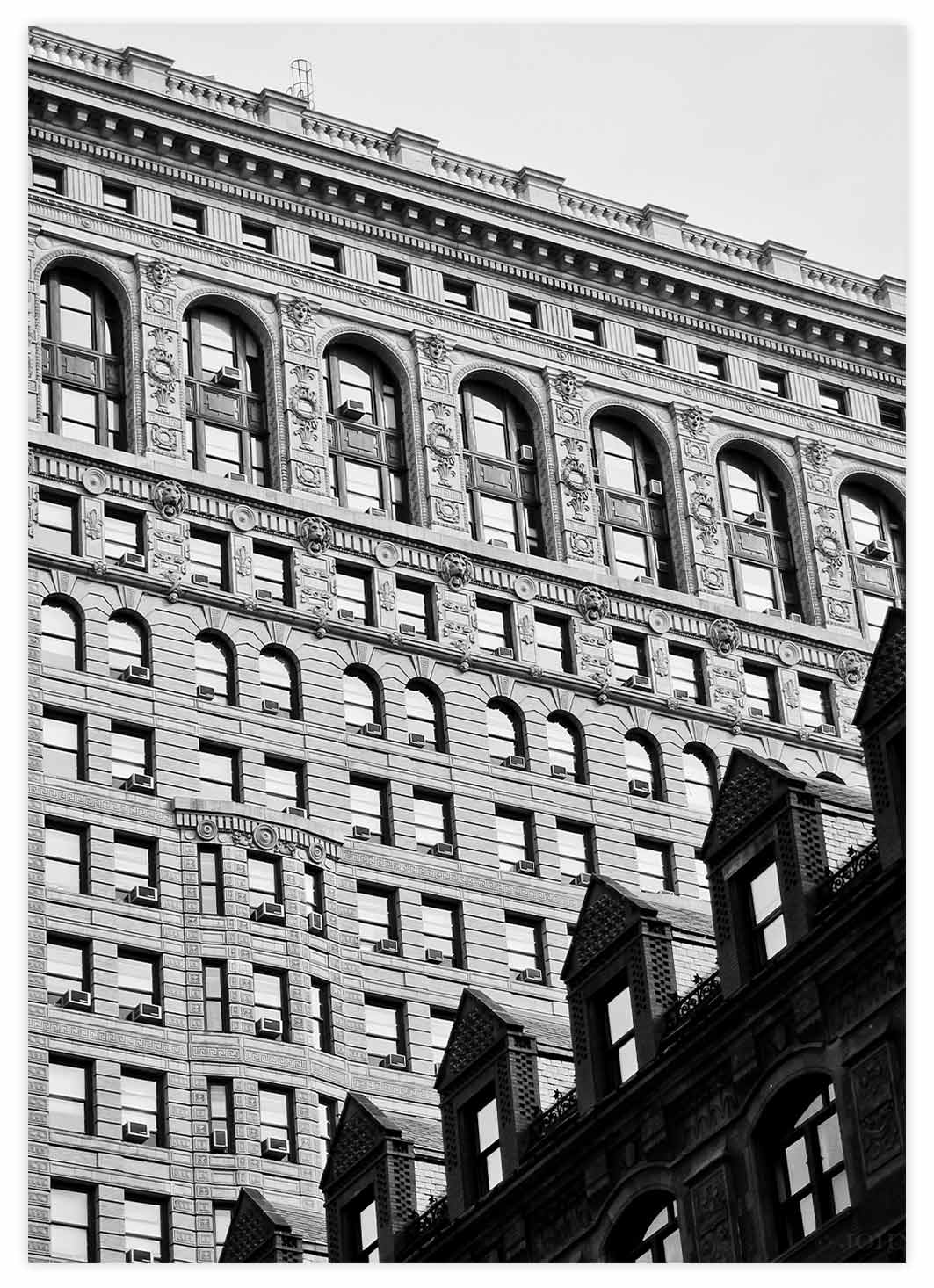 Black&White historisches Gebäude Poster