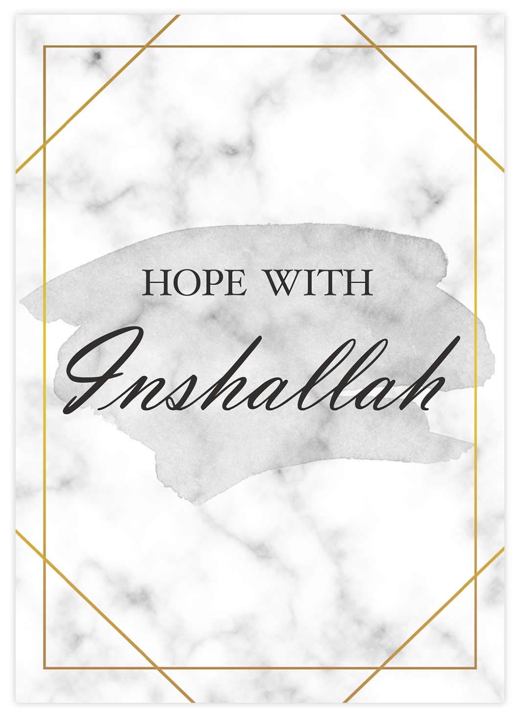 Hope with Inshallah Marmor Poster