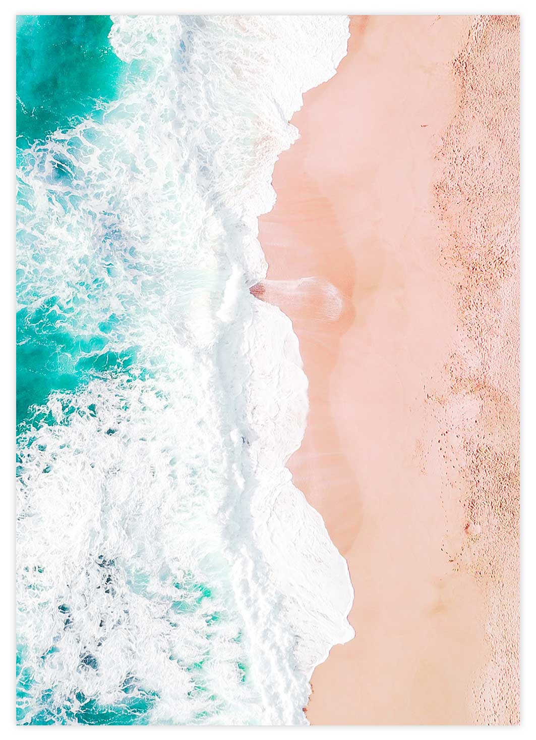Luftaufnahme vom Traumstrand Poster