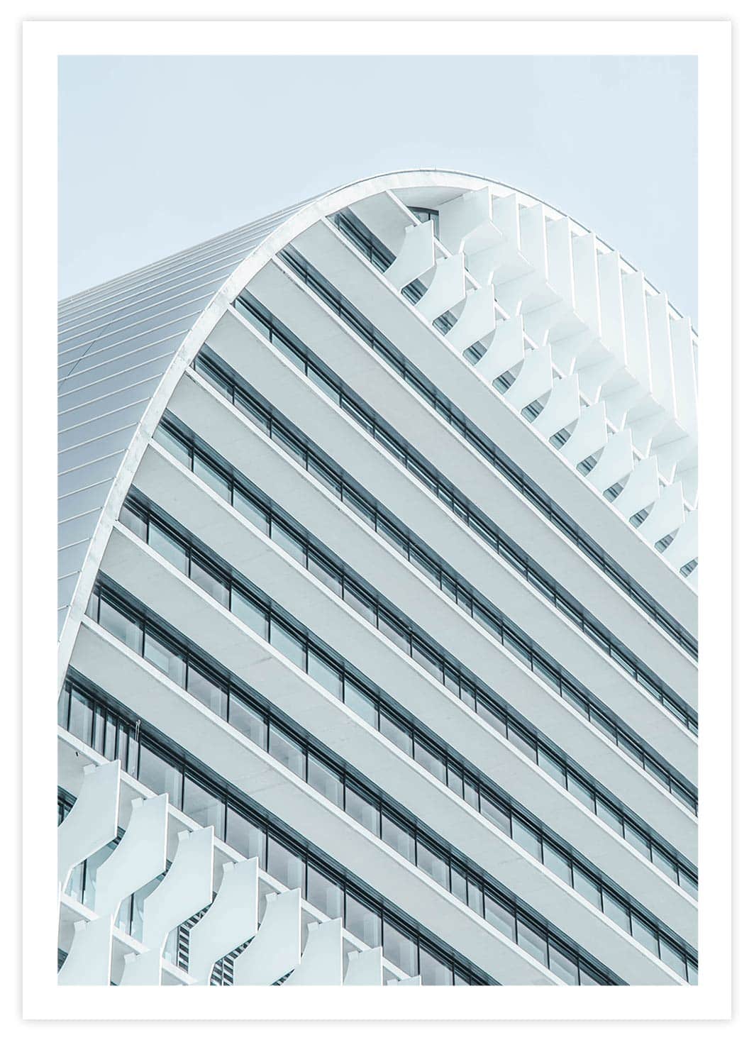 Moderner Apartmentkomplex Poster