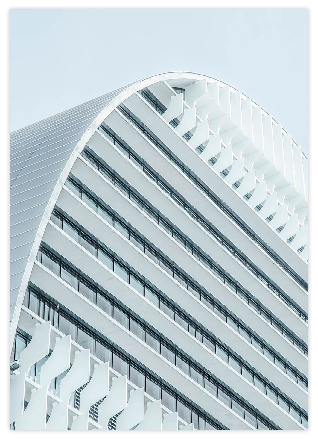 Moderner Apartmentkomplex Poster