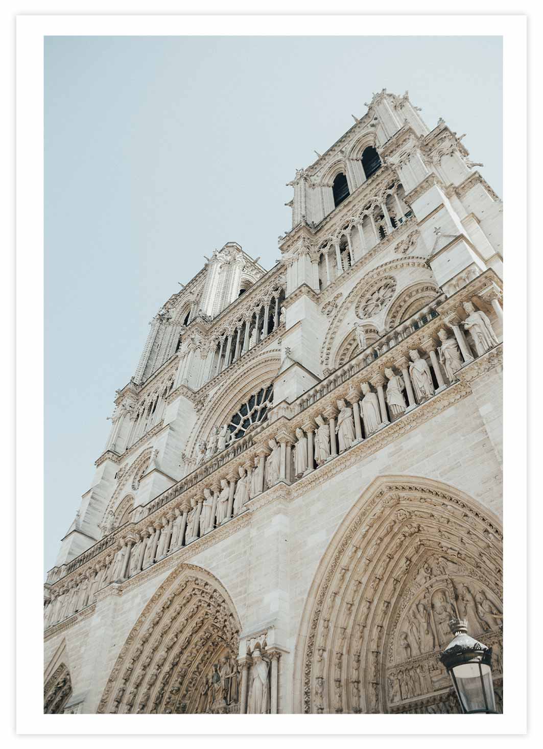Notre-Dame de Paris Poster mit Passepartout