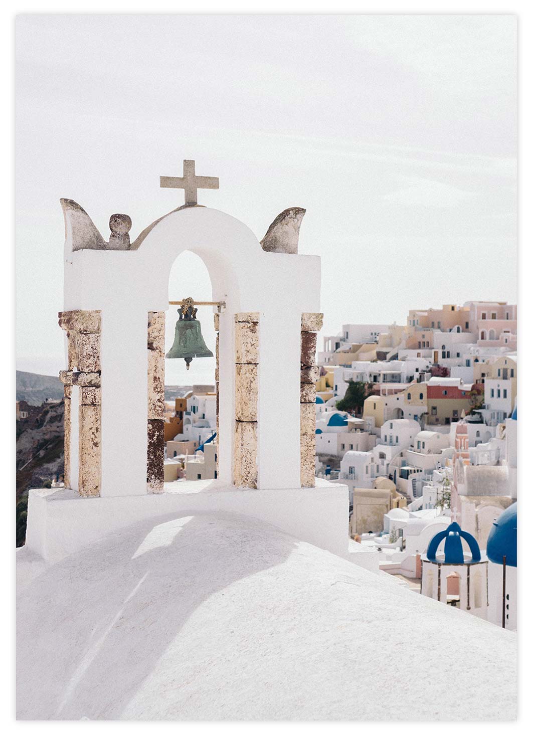 Gebäude in Santorini Poster