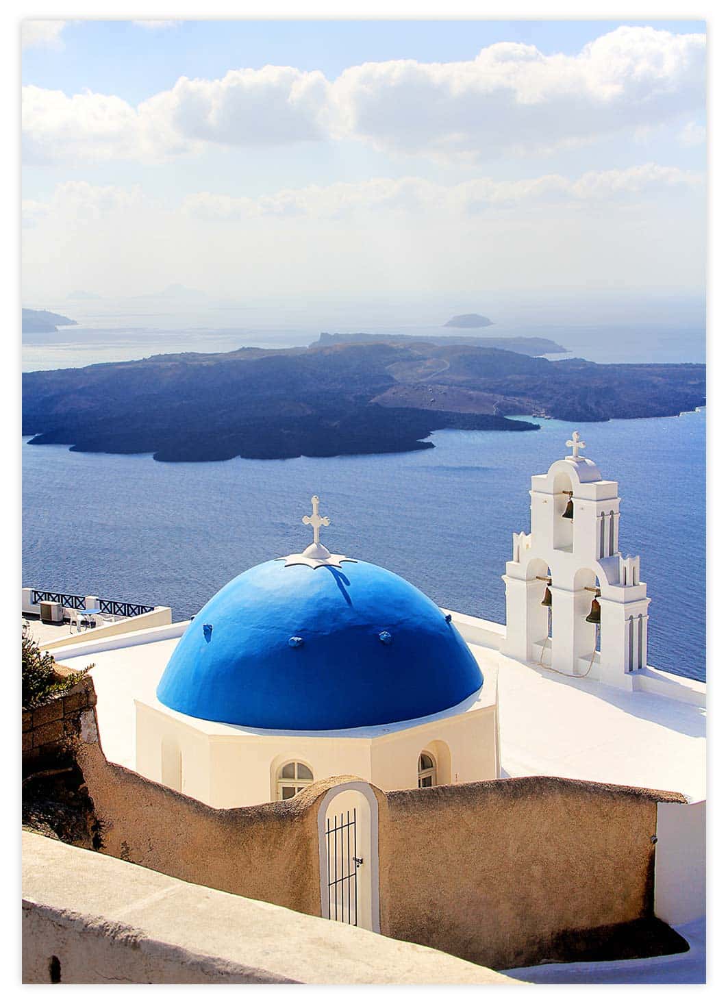 Aussicht aus Santorini Poster