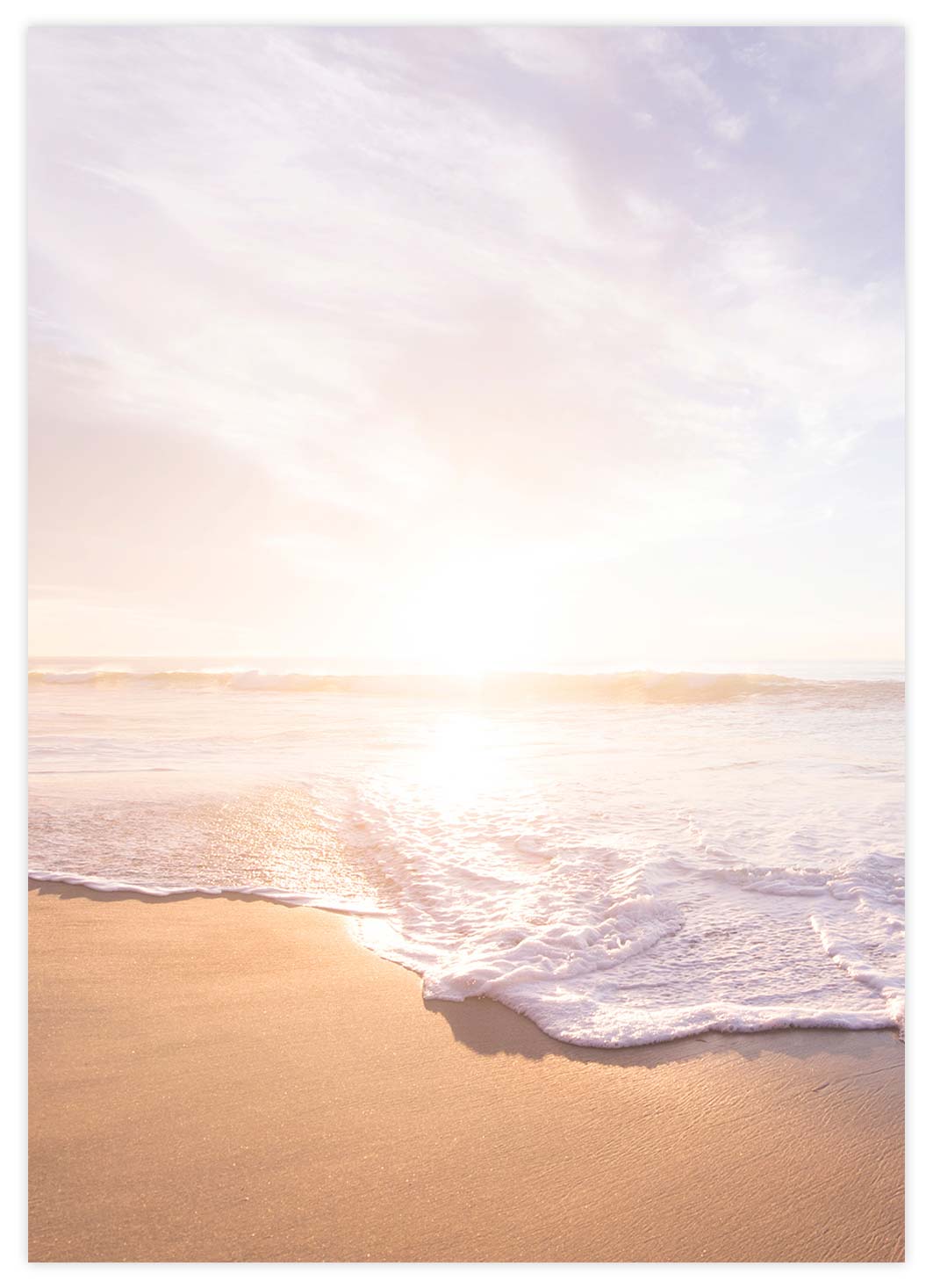 Sonnenuntergang am Traumstrand Poster